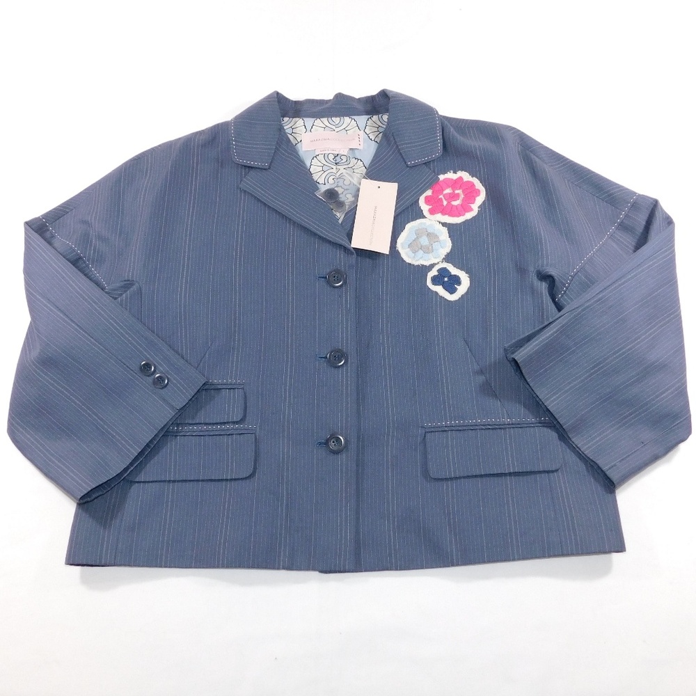 Max Azria Pinstripe Blazer Jacket, Large